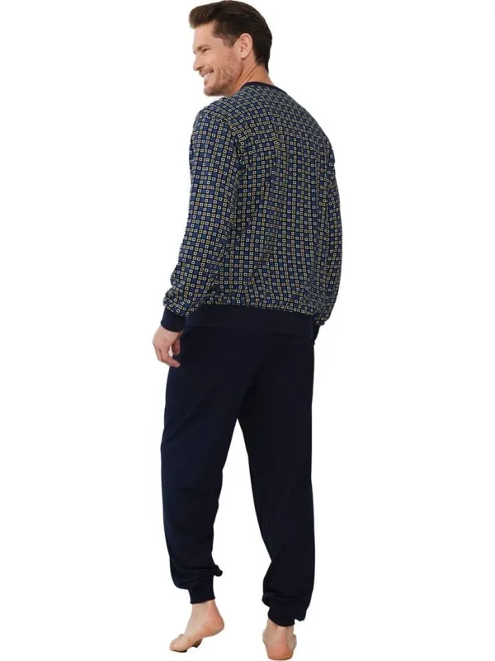Pastunette / Robson Heren Pyjama: multi color, Lange broek ( PAS.72 )