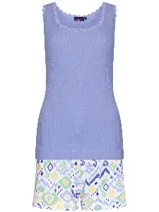 Pastunette ( Rebelle ) Pyjama Dames: Top + Short, Light Purple ( PAS.76 )