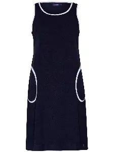 Pastunette ( Rebelle ) nachthemd / beach dress: Badstof, Donker Blauw ( PAS.77 )