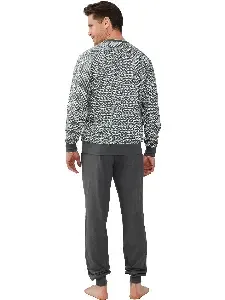 Pastunette Heren Pyjama: Groen, 100% Katoen ( PAS.79 )