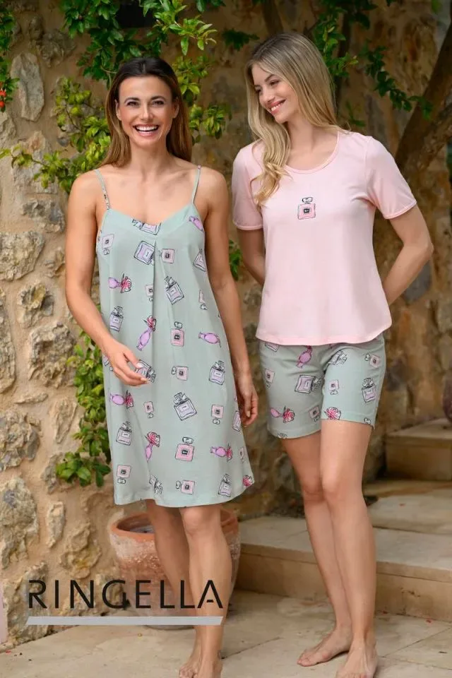Ringella Pyjama Dames: Parfum, korte mouw + short ( RIN.550 )