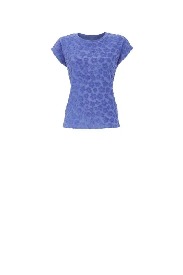 Ringella Bloomy Pyjama dames: Terry Badstof, Blauw ( RIN.553 )