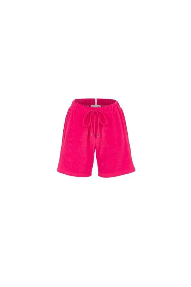 Ringella Bloomy Pyjama dames: Terry Badstof, Rood, polo shirt ( RIN.554 )