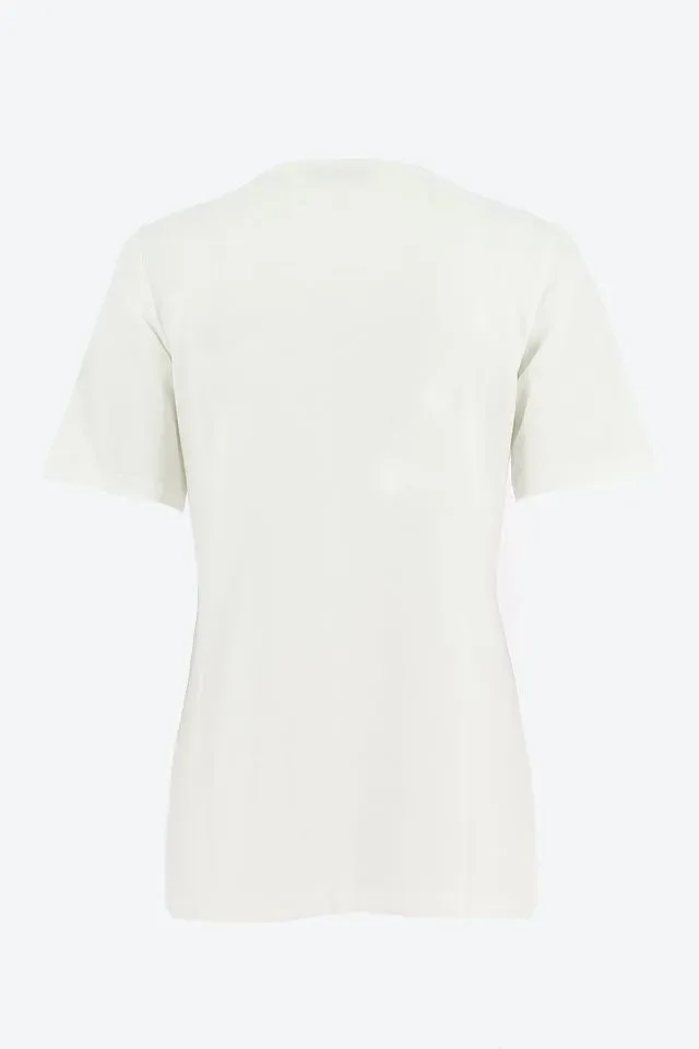Signe Nature Shirt: Ecru / roze, Korte mouw ( Signe.1310 )