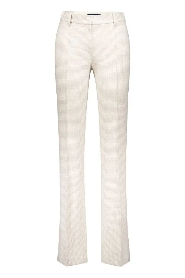 Gardeur Broek: Zaria3, pied des poules, Beige ( GAR.11 )