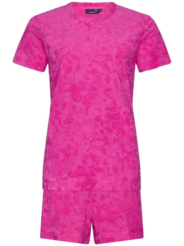 Pastunette Rebelle Dames Pyjama: Roze, Terry badstof ( zomerse badstof ) ( PAS.89 )