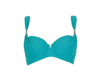 Olympia ( Sunflair ) Bikini: Turquoise, voorgevormd, boxer model ( sunf.174 )