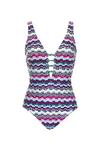 Sunflair Badpak: Multicolor, fantasie aan de borst ( SUNF.197 )