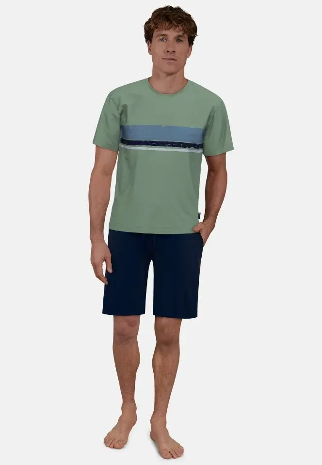 Ceceba Heren pyjama: Groen / blauw ( CEC.41 )
