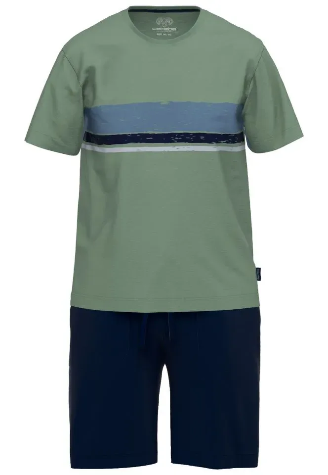 Ceceba Heren pyjama: Groen / blauw ( CEC.41 )