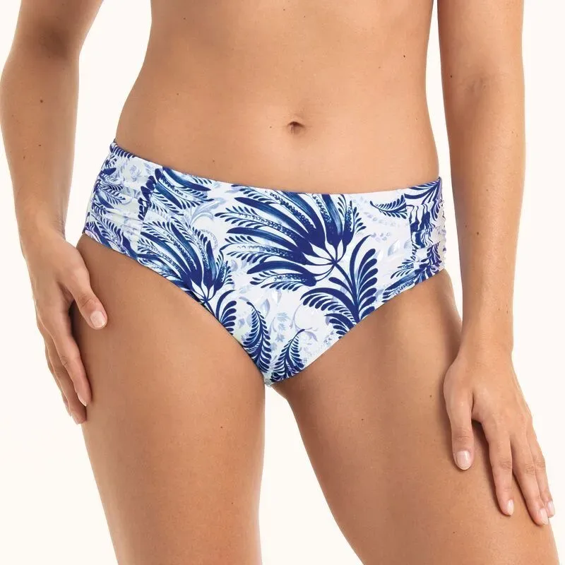 Anita bikini met beugel: Blauw / wit, midi slip ANI.364