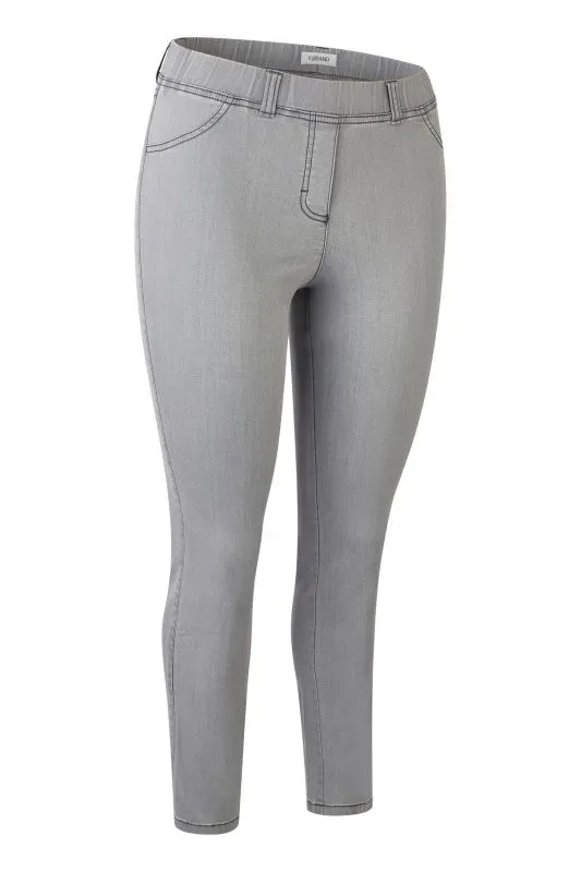 KJ Brand Jeansbroek: Grijs, Jenny, skinny, elastiek in de lenden ( BRA.324 )
