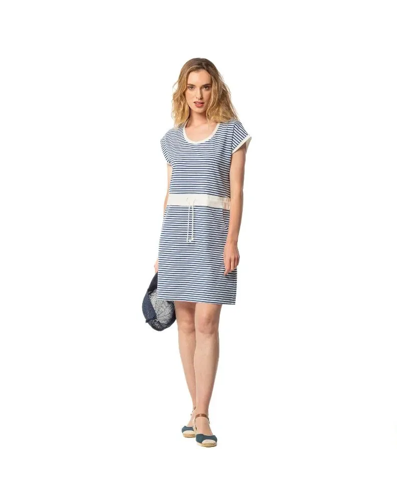 Egatex Zomerkleed: Gestreept, Blauw / wit ( EGA.469 )