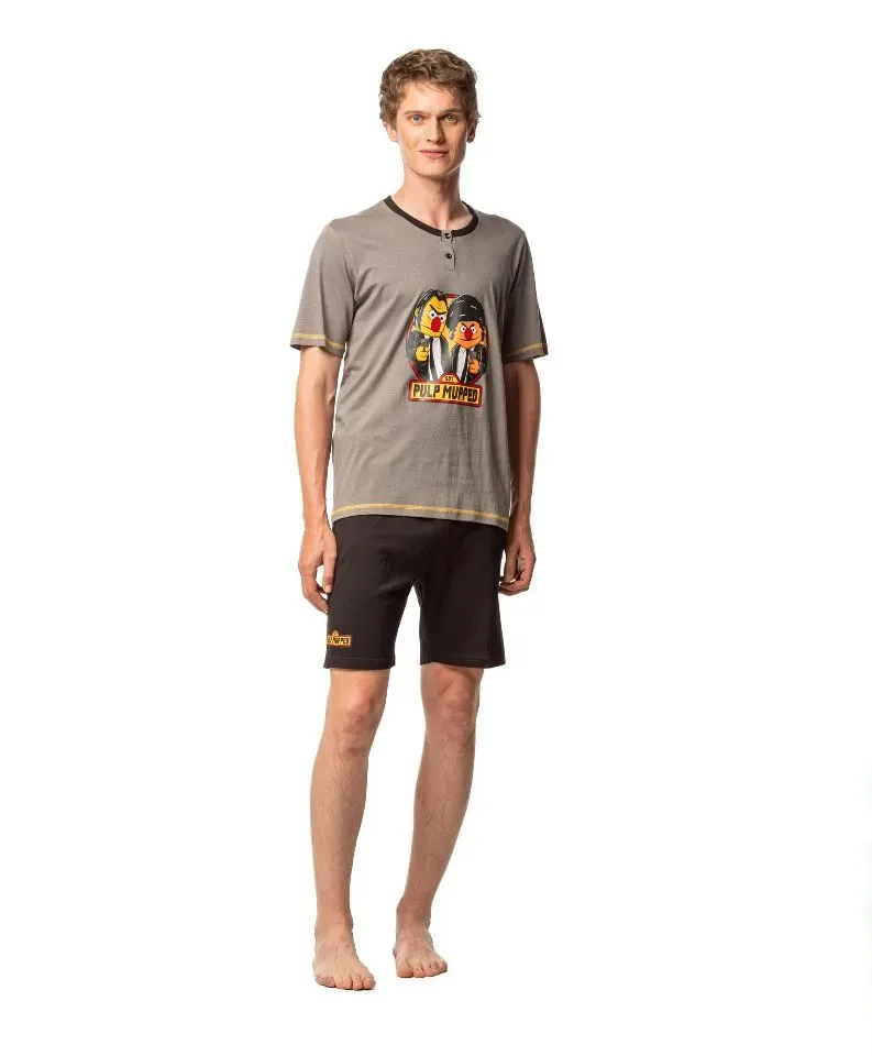 Egatex ( Soy ) Heren pyjama: Bert & ernie , Korte mouw ( EGA.473 )
