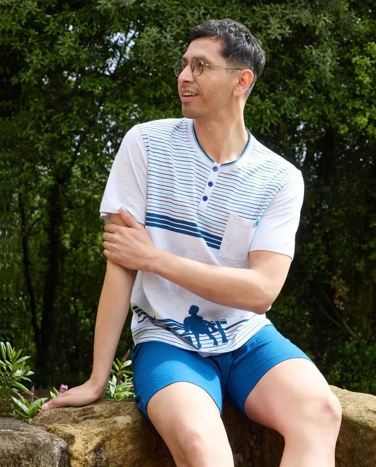 Egatex ( Soy ) Heren pyjama: Forrest Gump , Korte mouw ( EGA.472 )