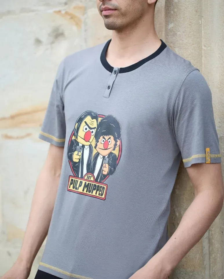 Egatex ( Soy ) Heren pyjama: Bert & ernie , Korte mouw ( EGA.473 )