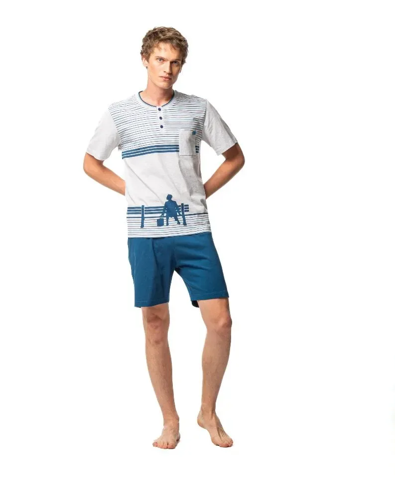 Egatex ( Soy ) Heren pyjama: Forrest Gump , Korte mouw ( EGA.472 )