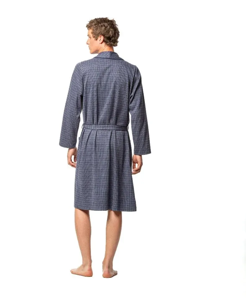 Egatex ( Soy ) Heren Kamerjas: Blauw, lichte kwaliteit, Lengte net onder de knie ( EGA.478 )