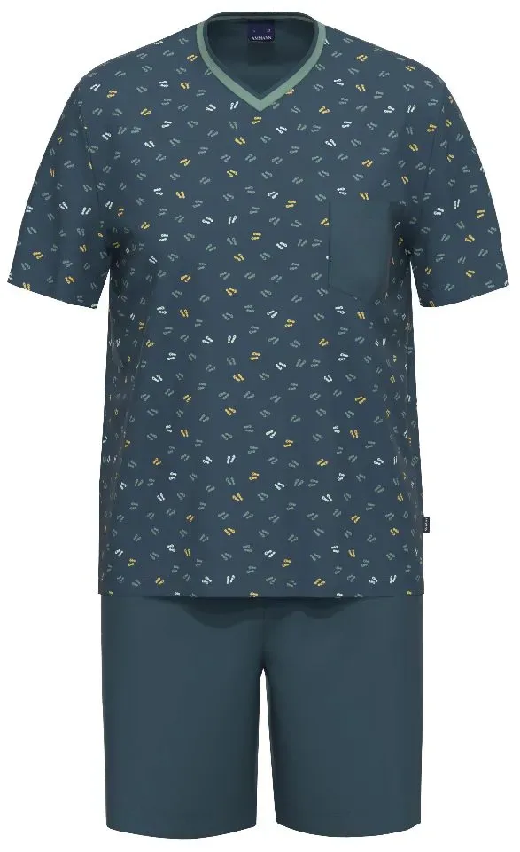 Ammann Pyjama heren: Teenslipper motief ( AMM.647 )