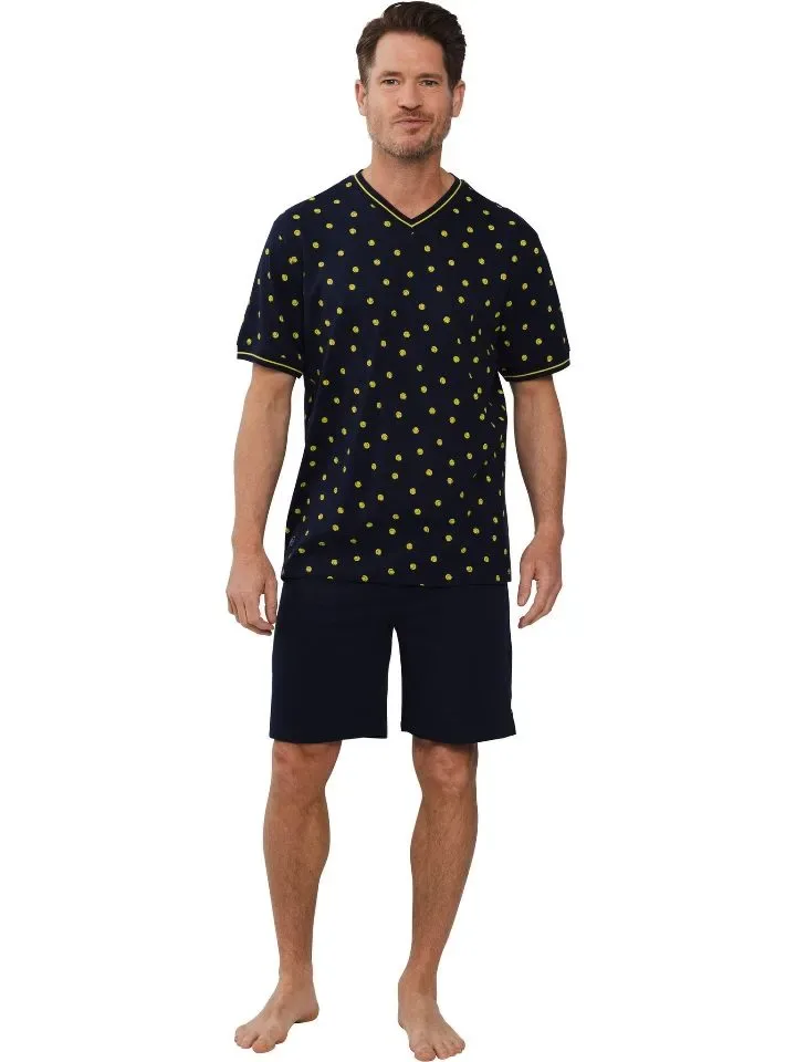 Pastunette Heren Pyjama: Tennis motief, V hals ( PAS.97 )