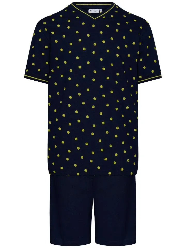 Pastunette Heren Pyjama: Tennis motief, V hals ( PAS.97 )