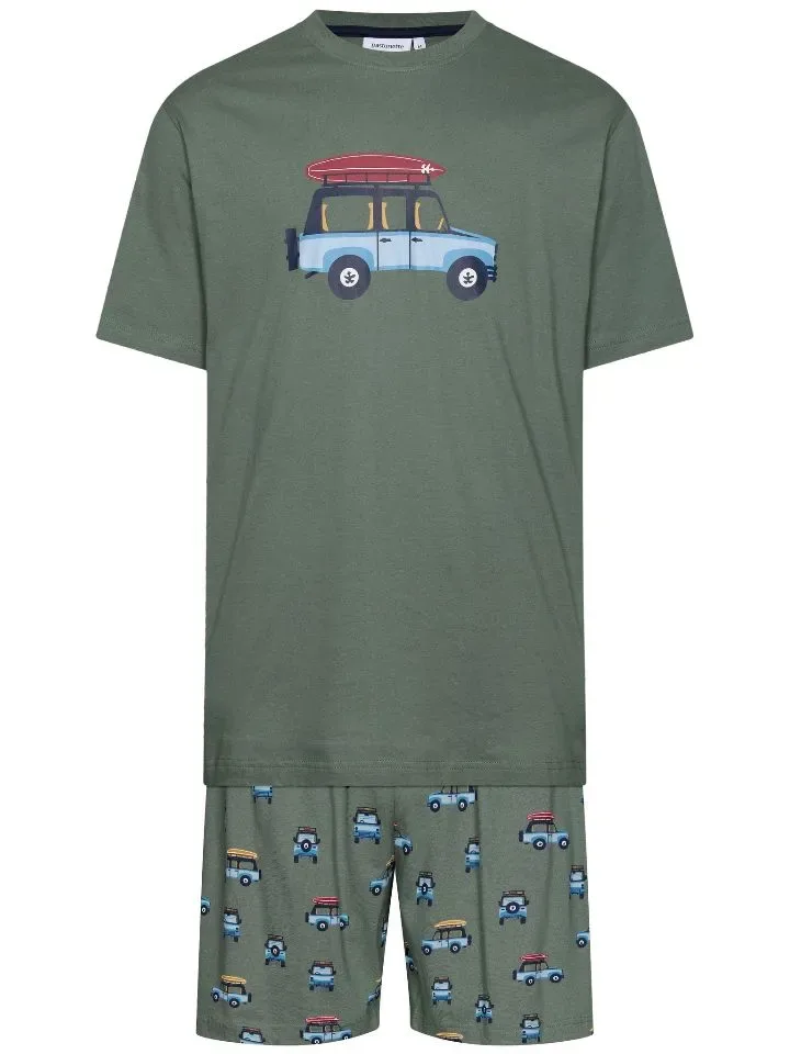 Pastunette Heren Pyjama: Jeep motief ( PAS.99 )