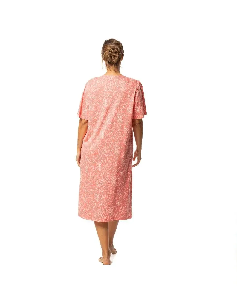 Egatex Dames Nachthemd: Oranje, lang model ( EGA.486 )