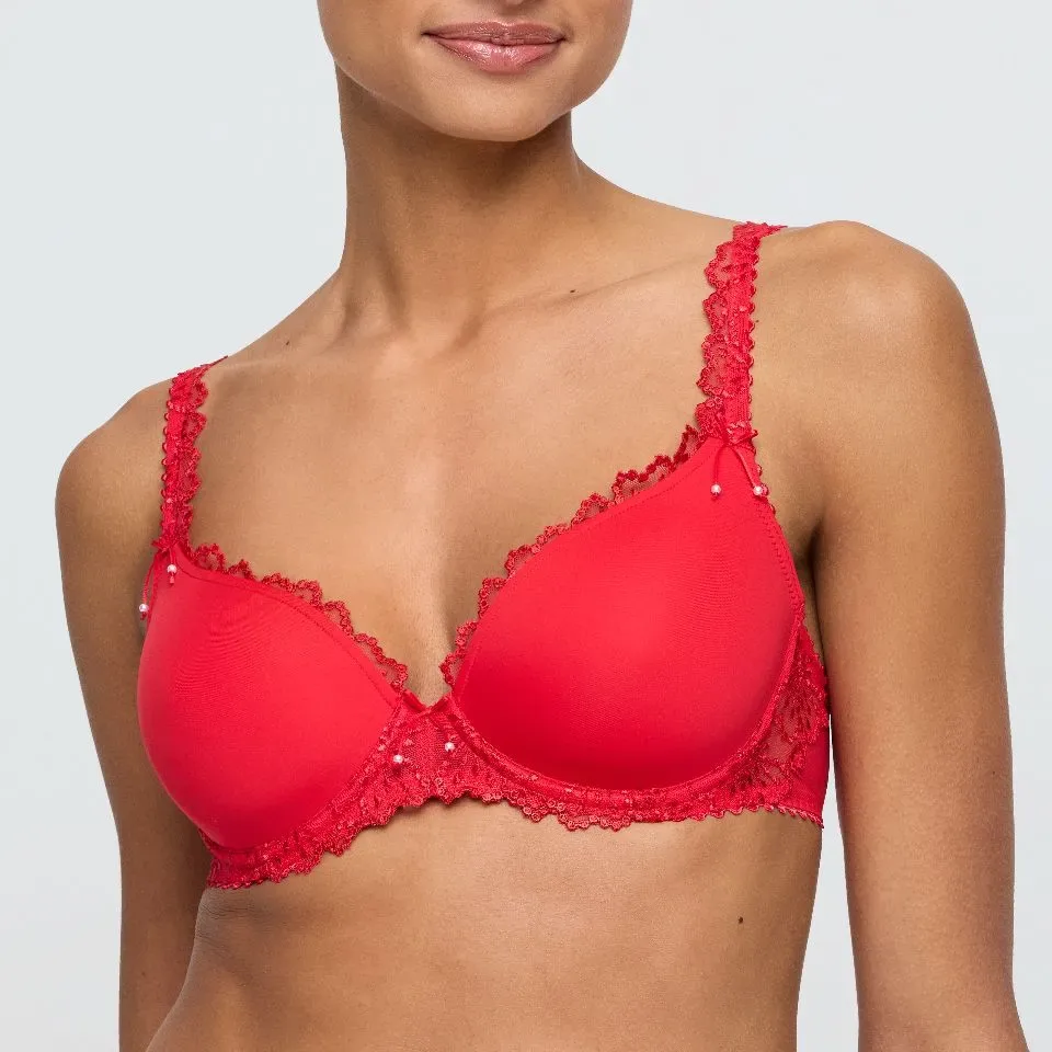 Marie Jo Voorgevormde bh: Jane, True red, Europese Maten  ( MJO.263 )