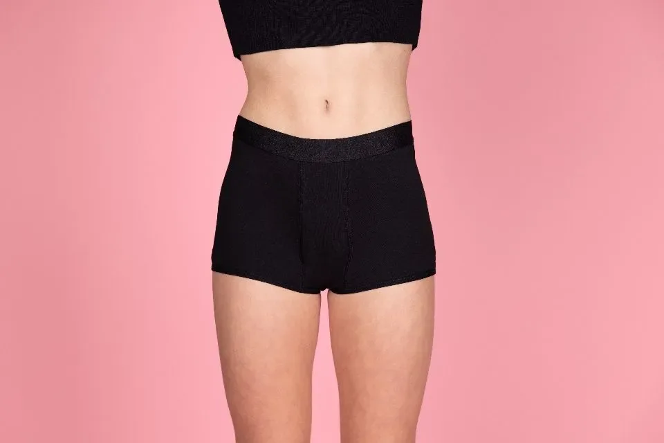 Moi & Marie Menstruatrie slip: Nikki, Zwart, Boxershort dag ( MOI.4 )