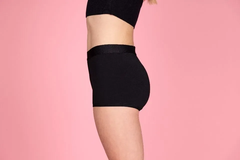 Moi & Marie Menstruatrie slip: Nikki, Zwart, Boxershort dag ( MOI.4 )