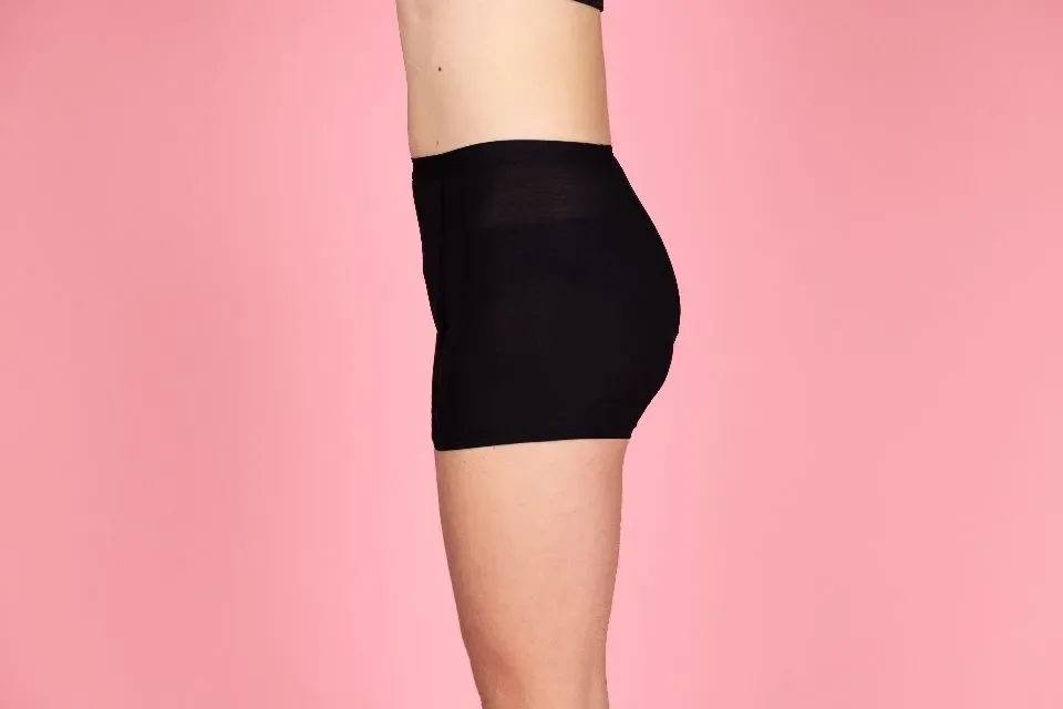 Moi & Marie Menstruatrie slip: Luna, Zwart, Boxershort nacht ( MOI.3 )