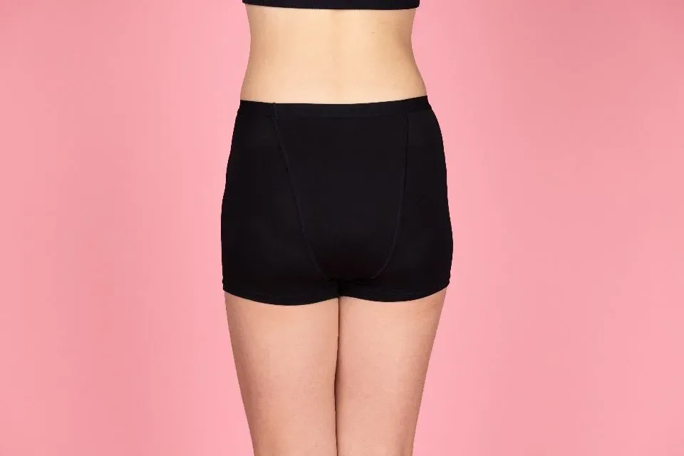 Moi & Marie Menstruatrie slip: Luna, Zwart, Boxershort nacht ( MOI.3 )