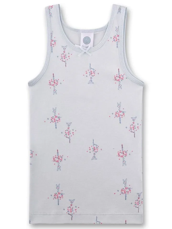 Sanetta meisjes singlet: licht blauw ( SAN.156 )