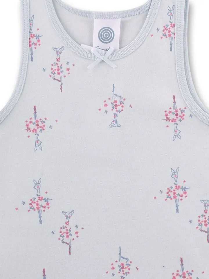 Sanetta meisjes singlet: licht blauw ( SAN.156 )