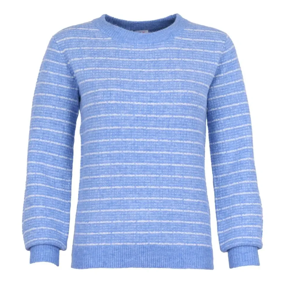 She Goes LaLa Dames pull: Licht blauw gestreept ( SHE.3 )