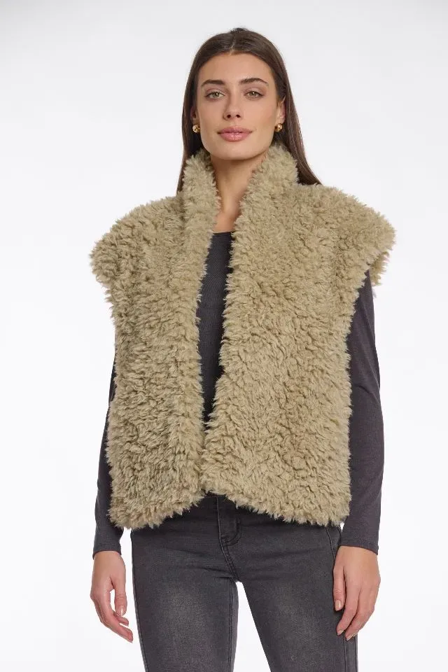 Rino & Pelle teddy bodywarmer: Freya, Green Mist, ( RINO.77 )
