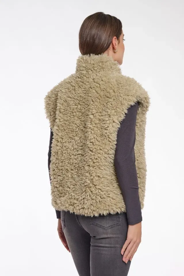 Rino & Pelle teddy bodywarmer: Freya, Green Mist, ( RINO.77 )