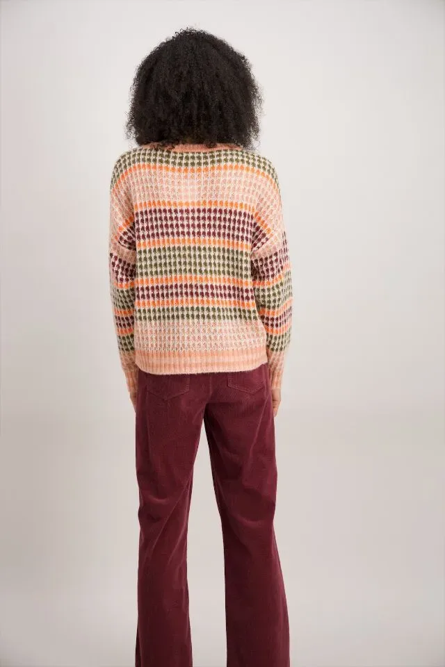 Signe Nature Pull: Los gebreid, strepen ( Signe.1321 )