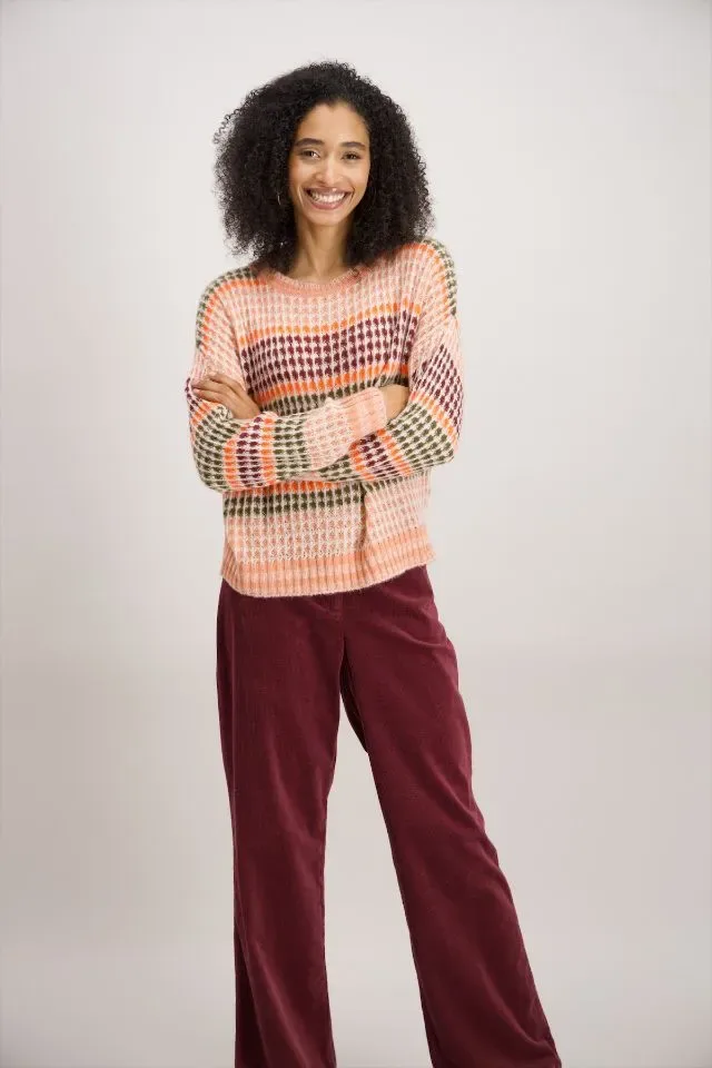 Signe Nature Pull: Los gebreid, strepen ( Signe.1321 )