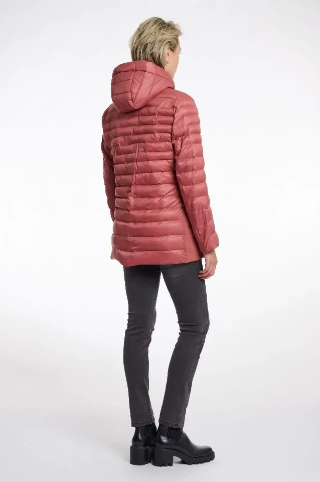 Rino & Pelle Winterjas met kap: Indira, Red Ochre ( RINO.80 )