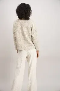 Signe Nature dames pull: Ecru lange mouw ( Signe.1336 )