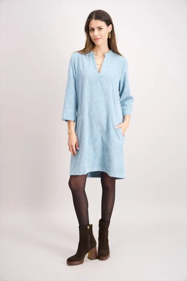 Signe Nature Kleed: Licht blauw, Ribfluweel ( Signe.1342 )