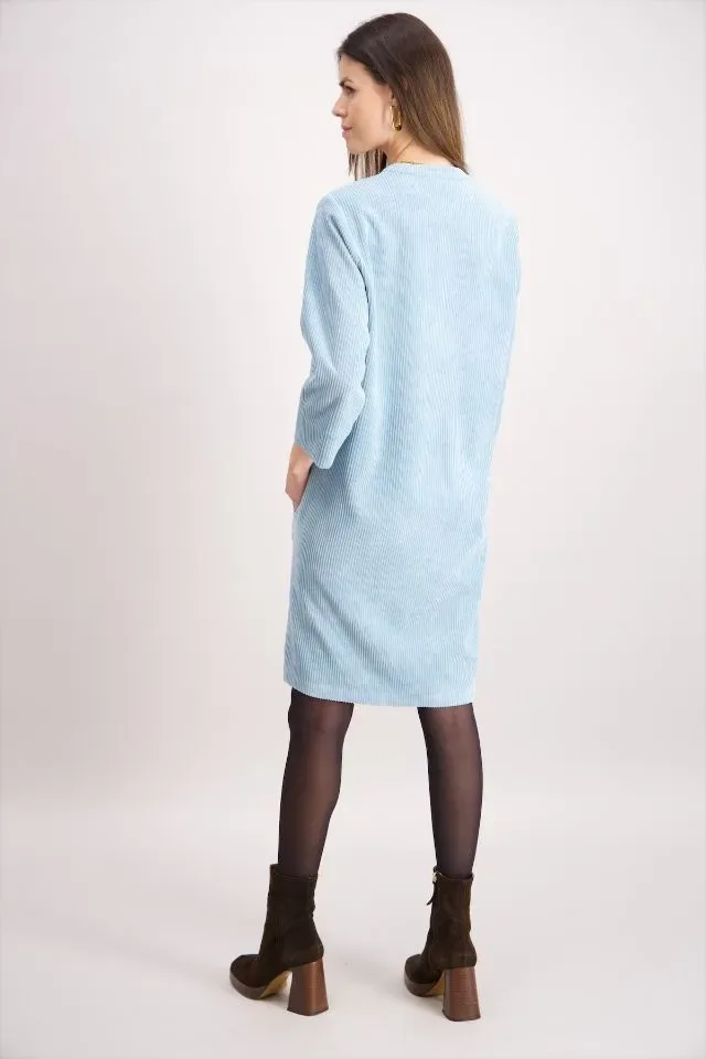 Signe Nature Kleed: Licht blauw, Ribfluweel ( Signe.1342 )