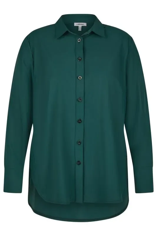 KJ Brand dames bloes: Effen groen, Duitse maten, Groen ( BRA.333 )