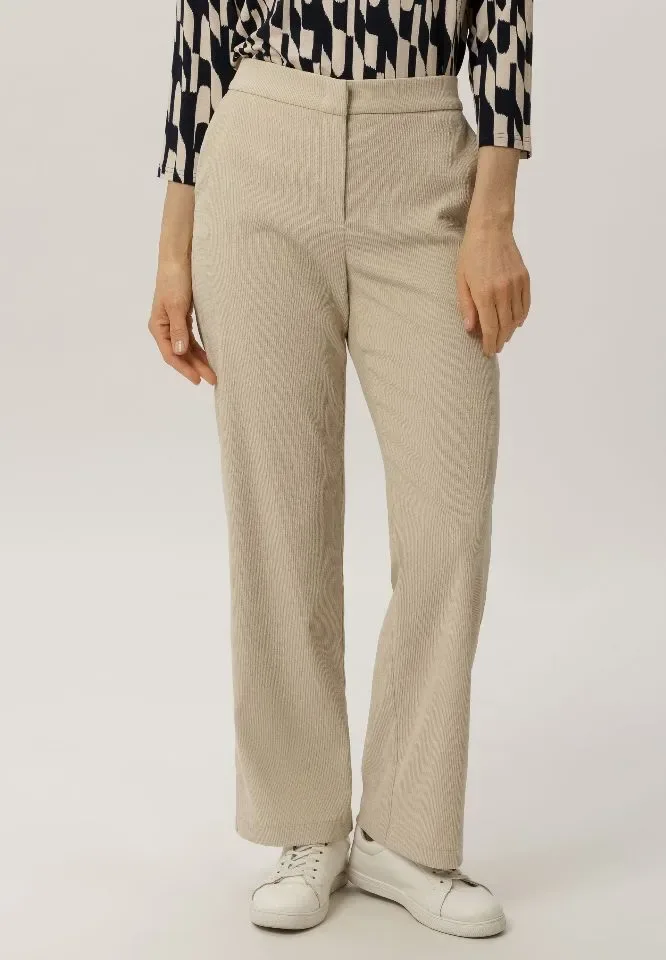 Frank Walder broek: Beige, ribfluweel, Anna ( WAL.70 )
