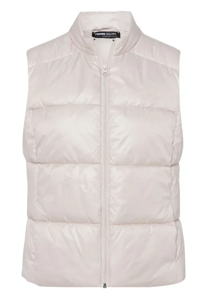 Frank Walder  Dames Bodywarmer: Zand kleur, Gewatteerd ( WAL.78 )