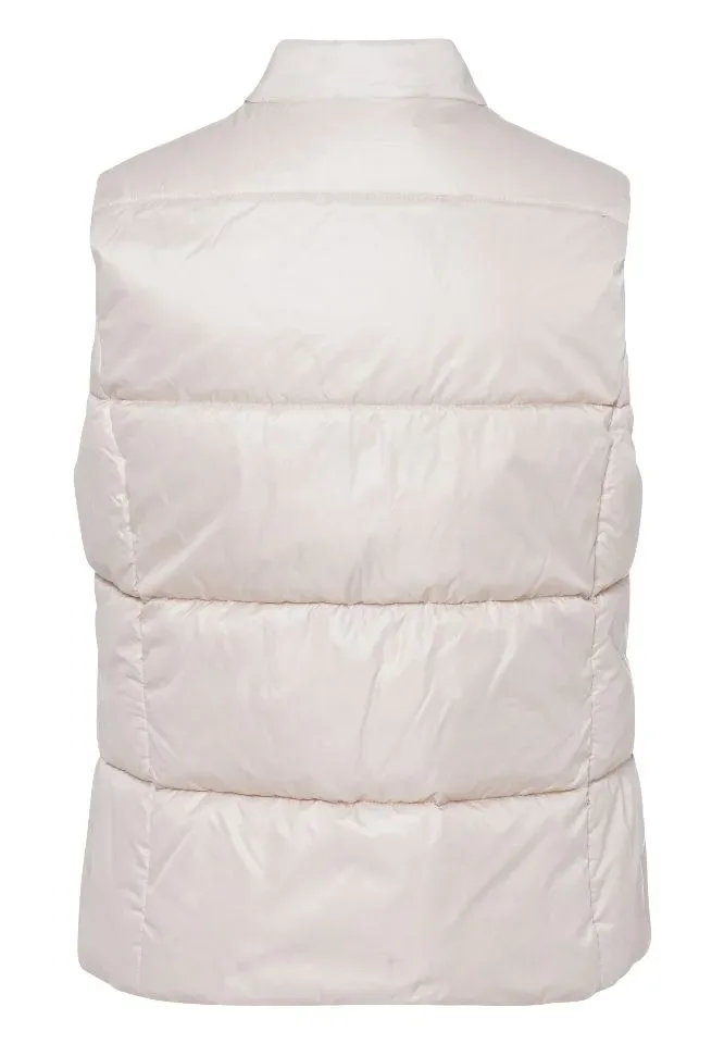 Frank Walder  Dames Bodywarmer: Zand kleur, Gewatteerd ( WAL.78 )
