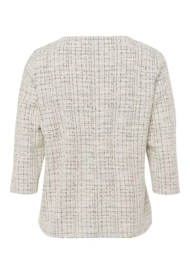 Frank Walder  Dames Pull: Ecru Zwart ( WAL.80 )