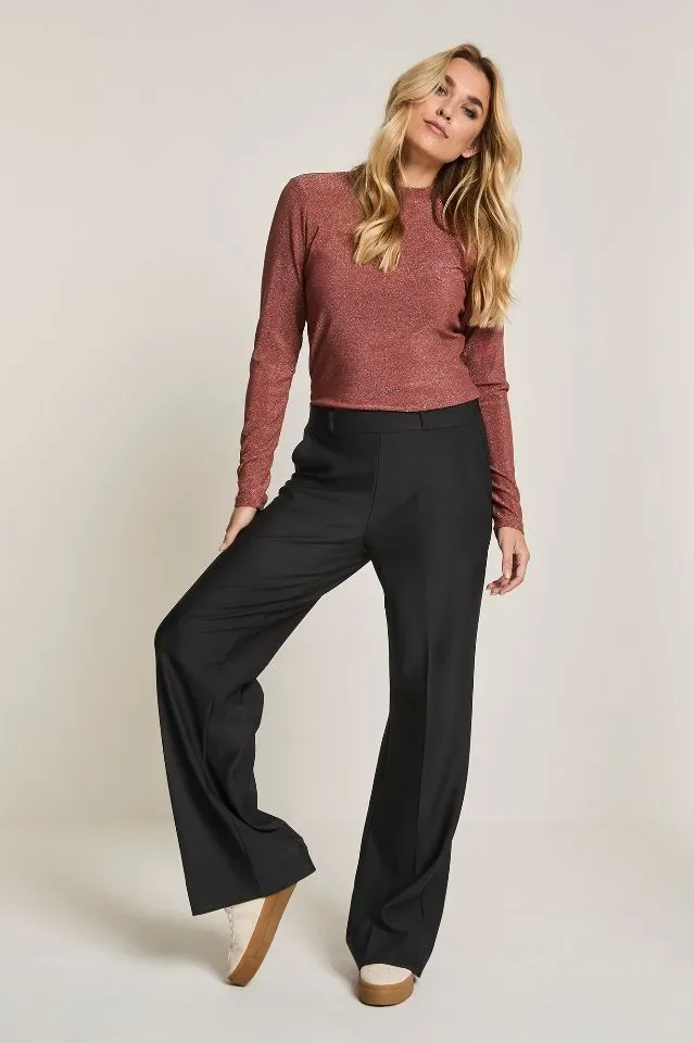 Para Mi Broek: Mira Elastic, Twill Jersey, Black L32 ( PARA.369 )