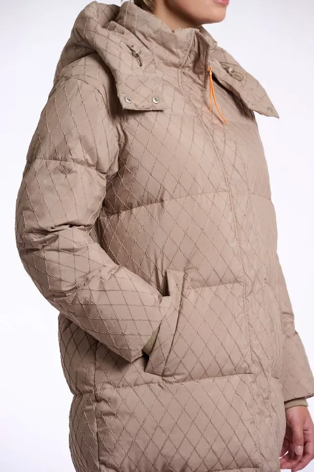 Rino & Pelle winterjas: Zestte, Toffee kleur, lang model ( RINO.86 )